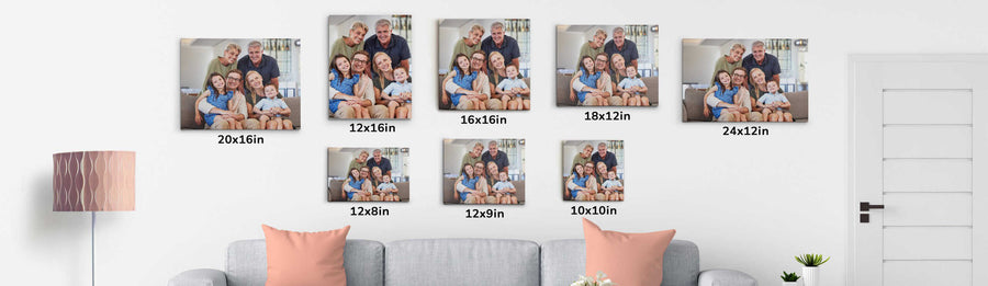 canvas sizes