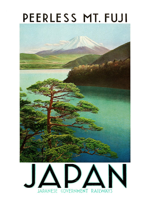 1930s Japan Travel Poster Japanese Government Railways by Vintage Travel Poster