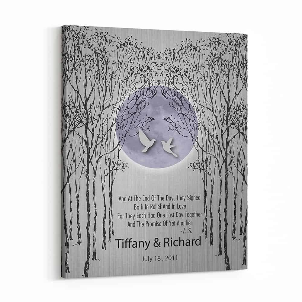 10th Anniversary Tin Full Moon Custom Canvas Prints