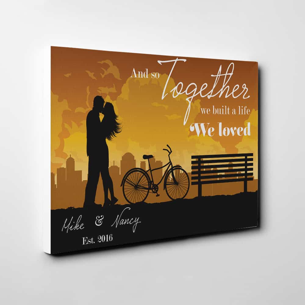 And So Together We Built A Life We Loved - 5th Anniversary Canvas Print