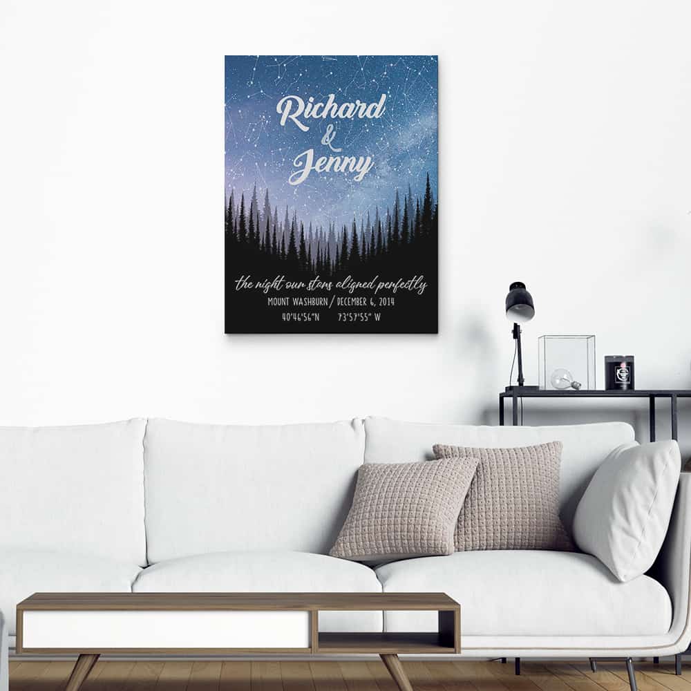 The Night Our Stars Aligned Perfectly Canvas Print