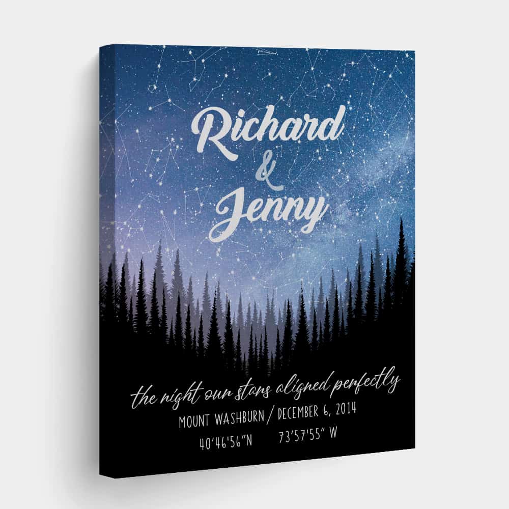 The Night Our Stars Aligned Perfectly Canvas Print