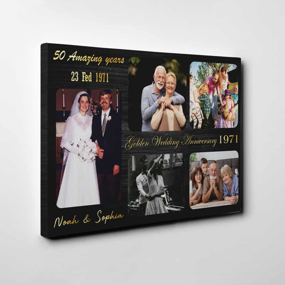 50th anniversary gift for parents, photo moment keepsake