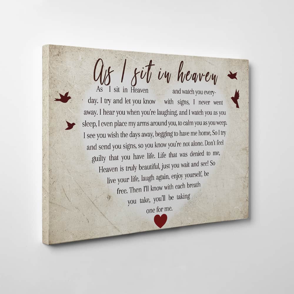 Cardinal As I Sit In Heaven Canvas Print