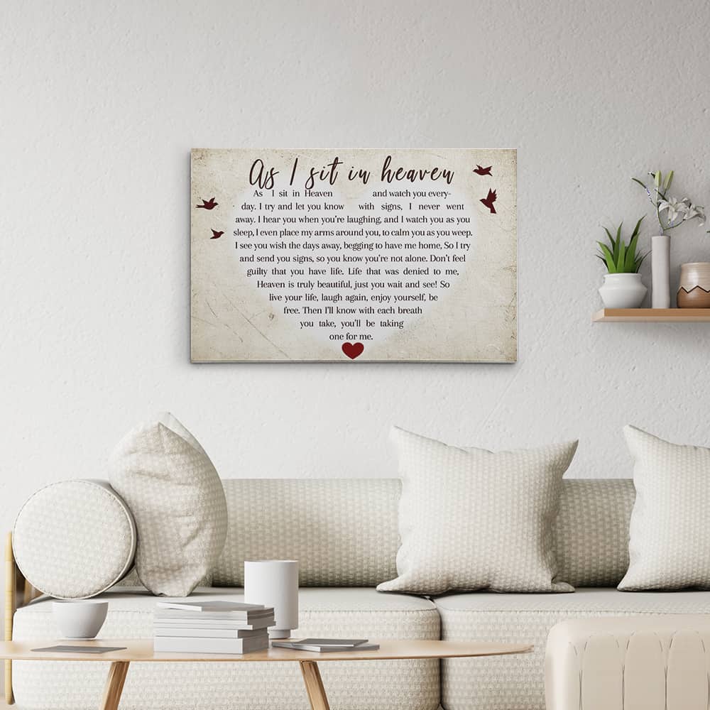 Cardinal As I Sit In Heaven Canvas Print