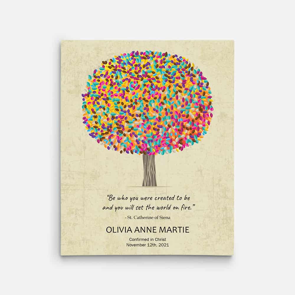 “Be Who You Were Created To Be” Gift For Goddaughter Canvas Print