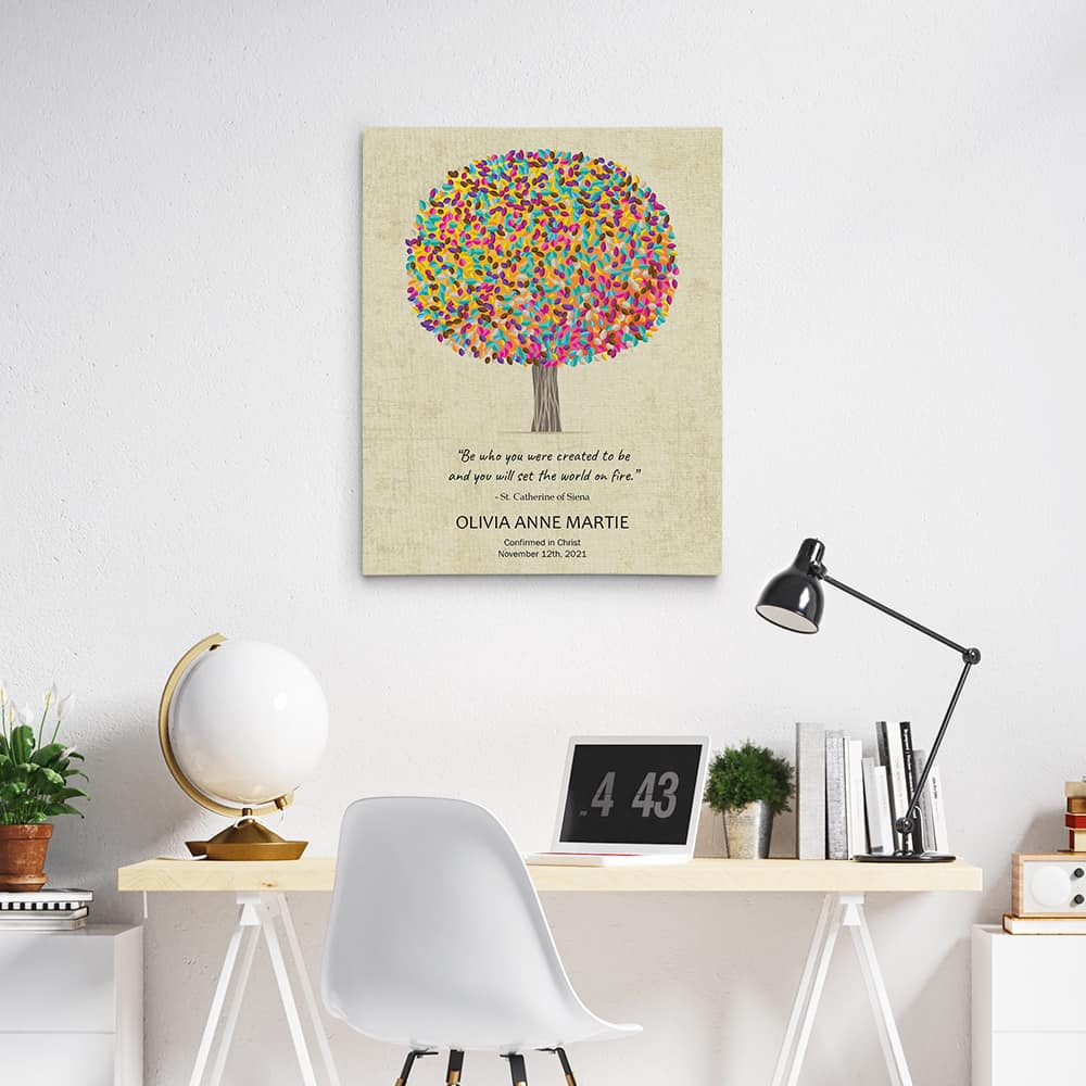 “Be Who You Were Created To Be” Gift For Goddaughter Canvas Print