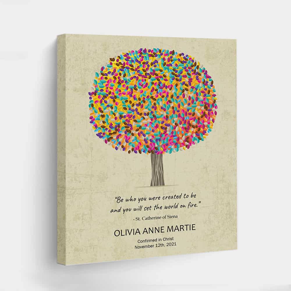 “Be Who You Were Created To Be” Gift For Goddaughter Canvas Print