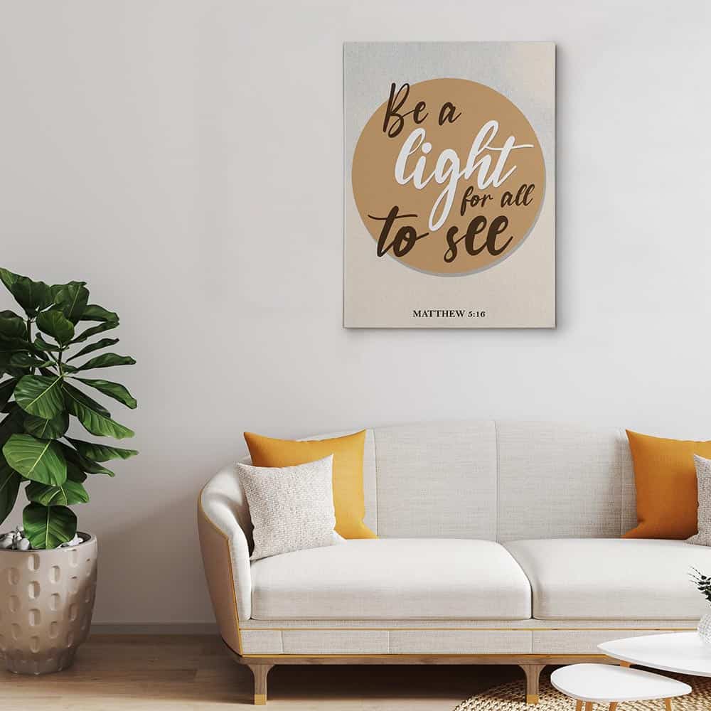 Be A Light For All To See Canvas Print