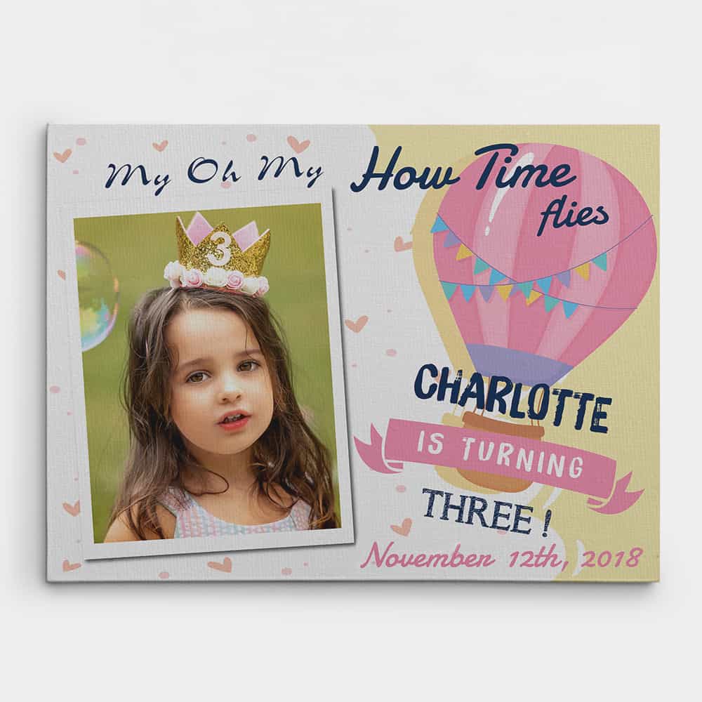 Birthday Gift For Baby Canvas Print