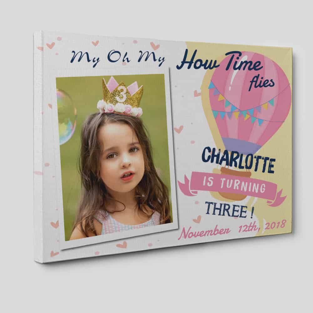 Birthday Gift For Baby Canvas Print