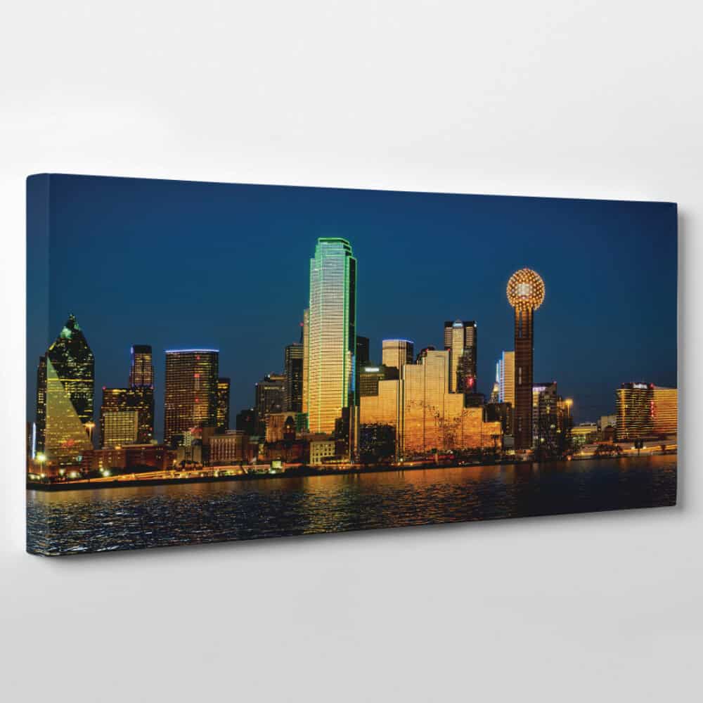 Dallas, Texas Skyline Canvas Wall Art – Collection A