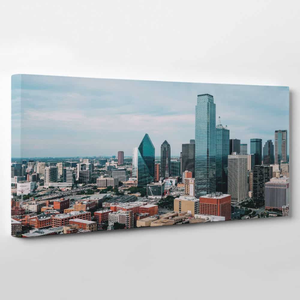 Dallas, Texas Skyline Canvas Wall Art – Collection A