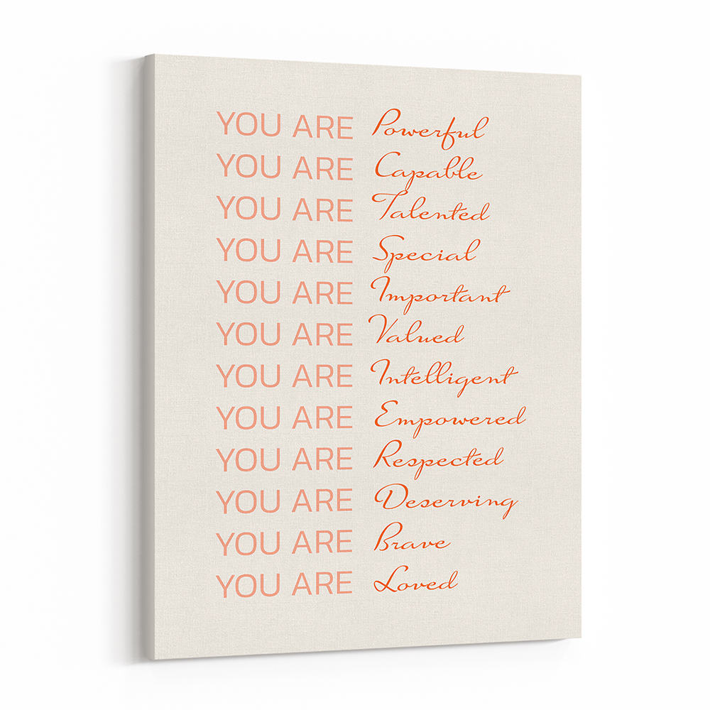 Empowered Women Poster You Are Fabulous Canvas Print