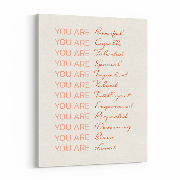 Empowered Women Poster You Are Fabulous Canvas Print