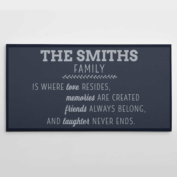Family Is Where Love Resides Custom Canvas Print