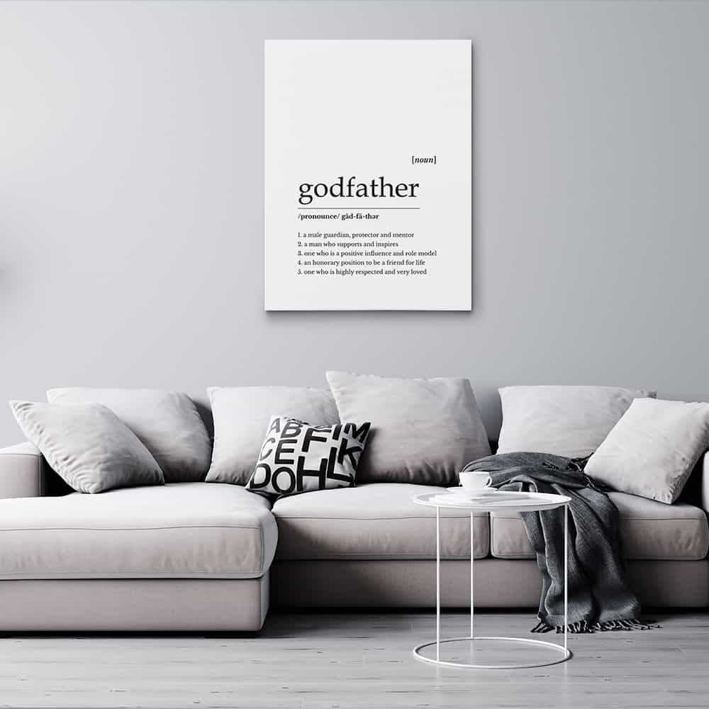 Godfather Definition Canvas Print