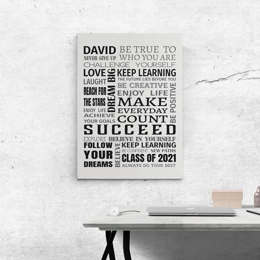 custom canvas print graduation gifts