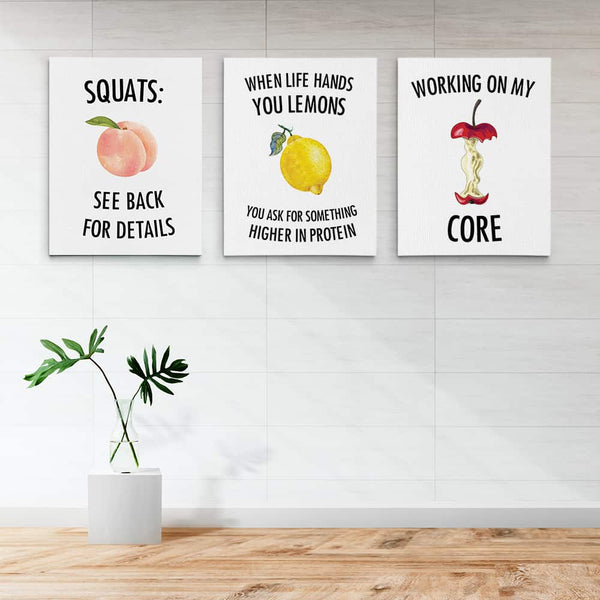 Funny Gym Quotes Canvas Prints