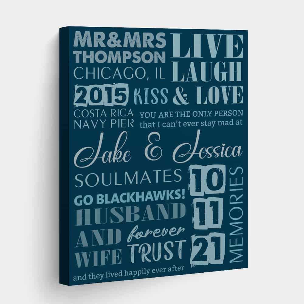 Husband and Wife Canvas Print