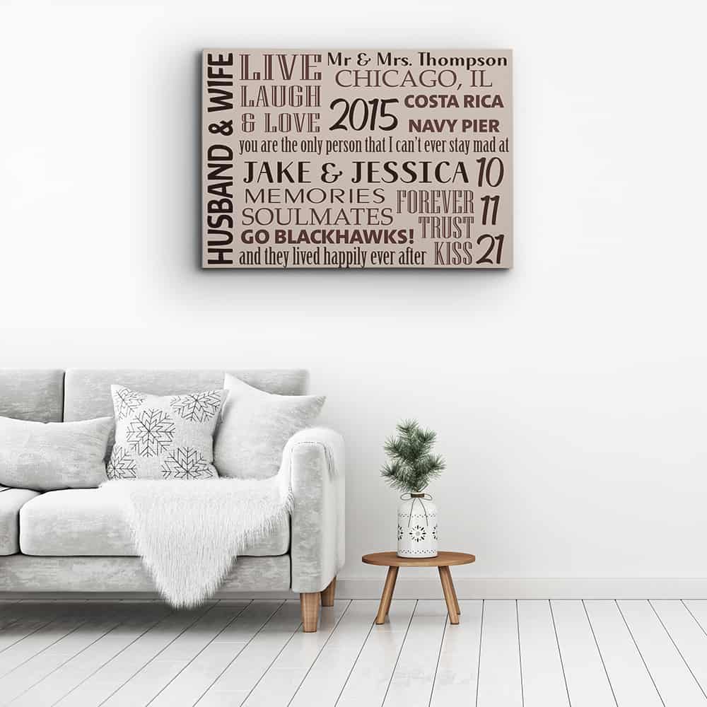 Husband and Wife Canvas Print