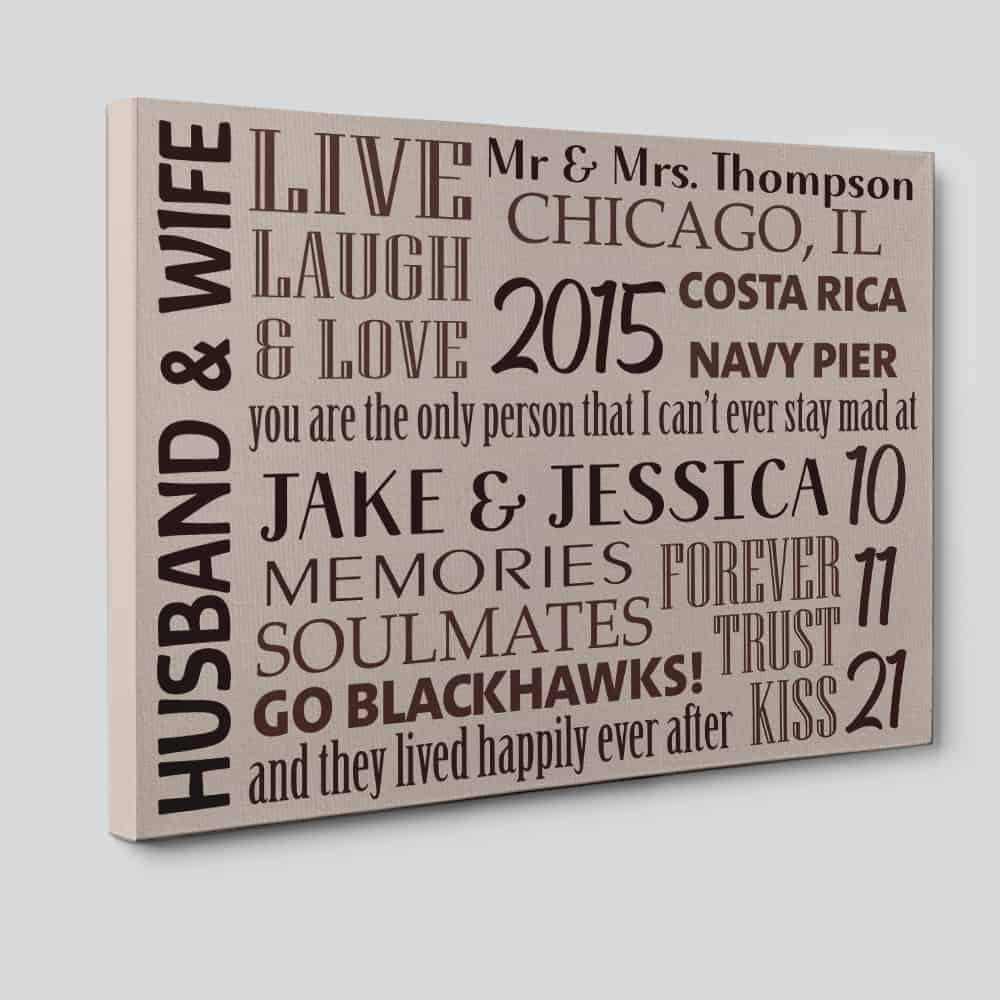 Husband and Wife Canvas Print