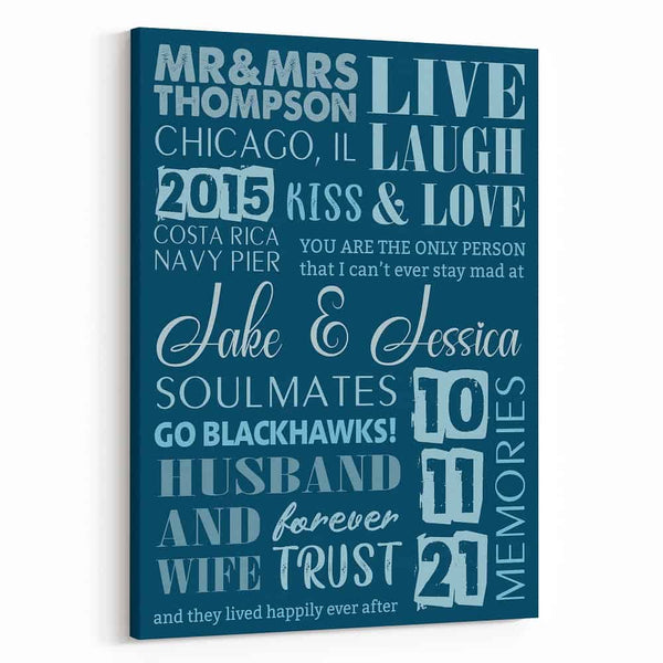 Husband and Wife Canvas Print