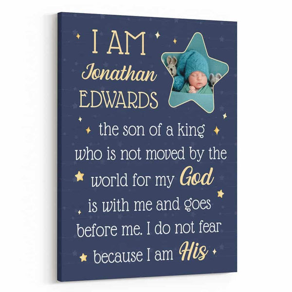 “I Am The Son Of A King” Photo Canvas Print