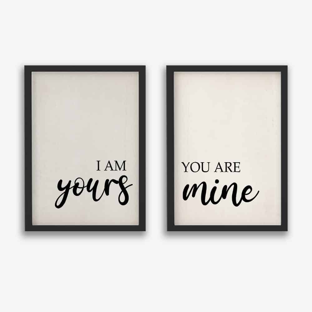 I Am Yours You Are Mine 2 - Canvas Prints