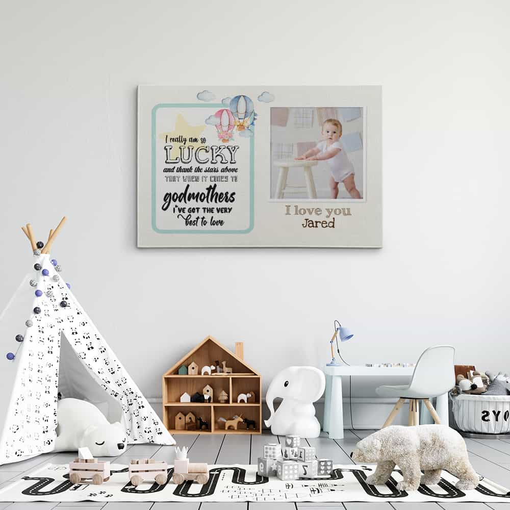 Godmother I Really Am So Lucky And Thank The Stars Above Personalized Canvas Print