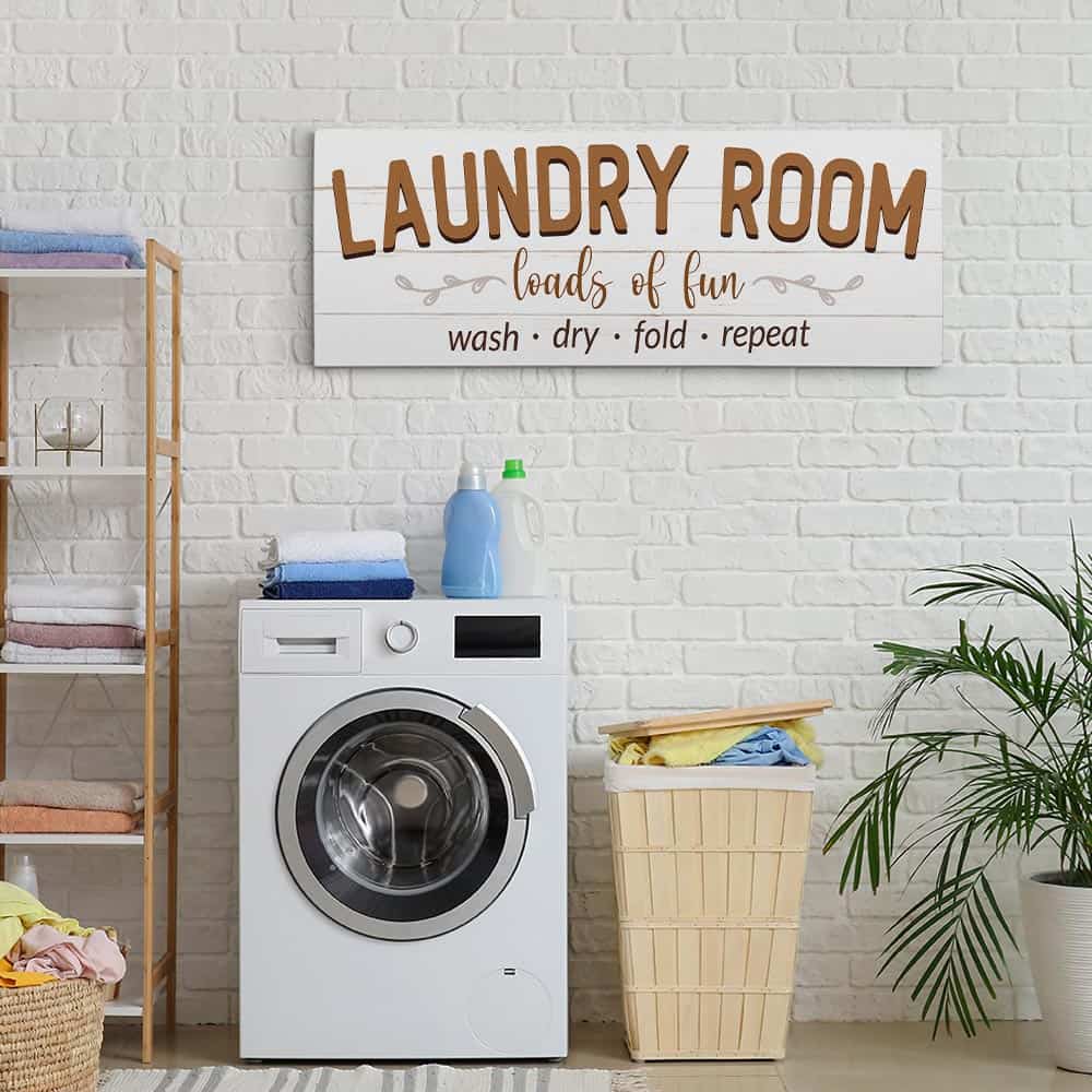 “Loads of Fun” Laundry Room Canvas Sign
