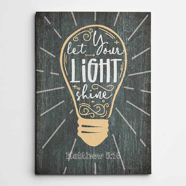 Let Your Light Shine Canvas Print