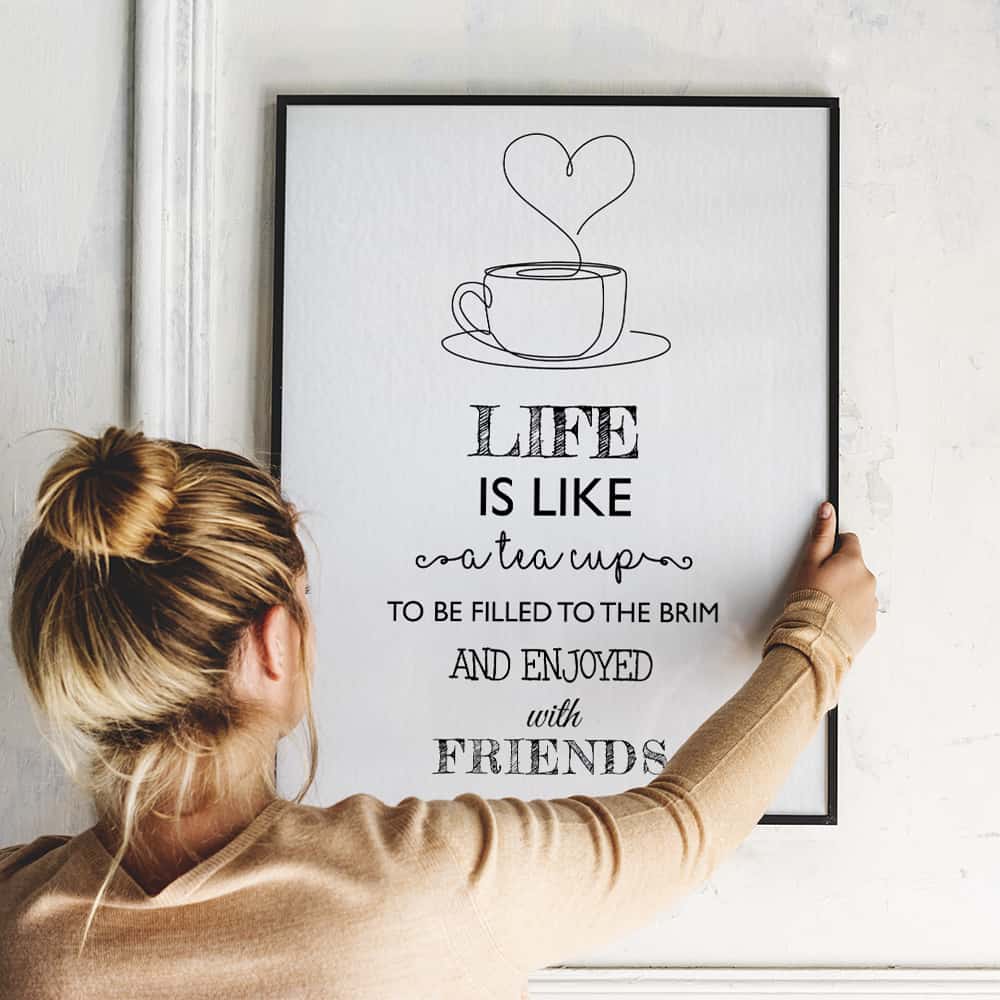 Life Is Like A Tea Cup Art Print