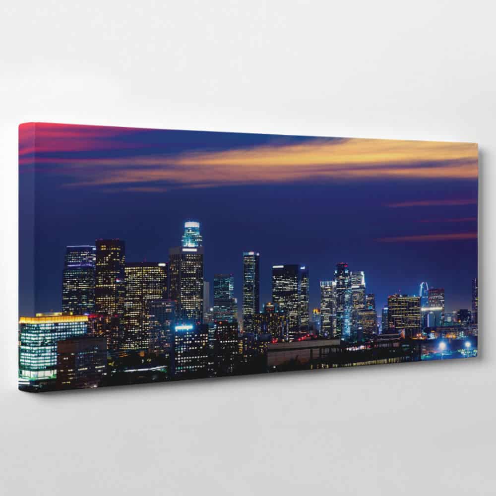 Los Angeles California Skyline Canvas Print
