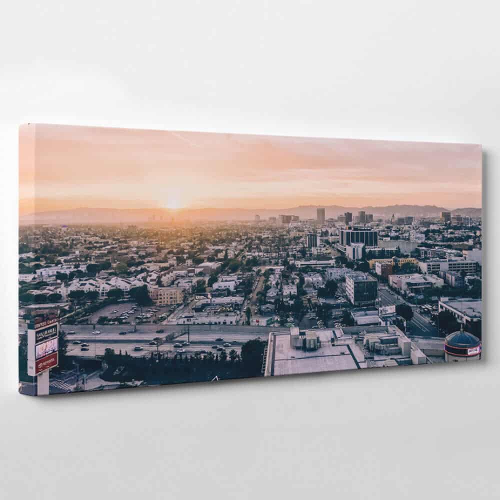 Los Angeles California Skyline Canvas Print