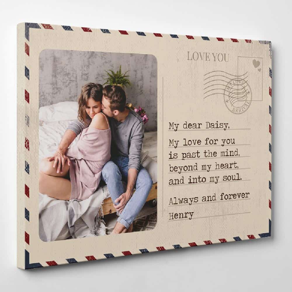Love You Letter Photo Canvas Print