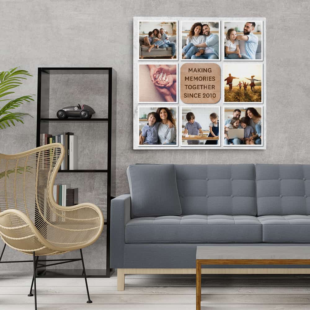 Making Memories Together Custom Photo Collage Canvas Print