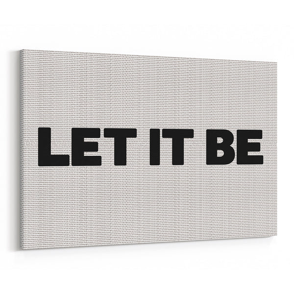 Song Lyrics All Over Print Canvas