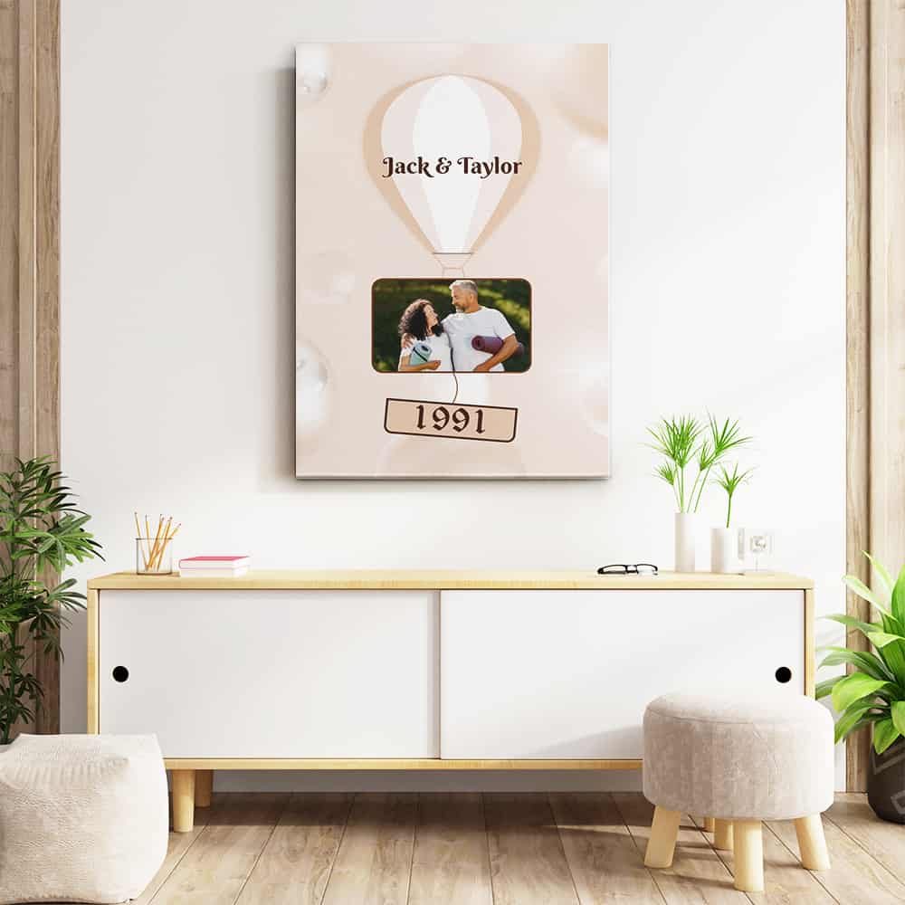 Mr and Mrs 30 Years Custom Canvas Print