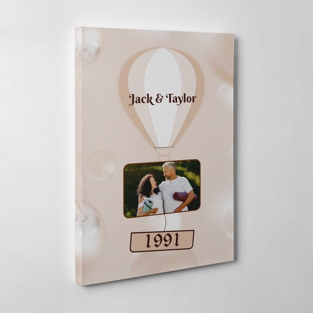 Mr and Mrs 30 Years Custom Canvas Print