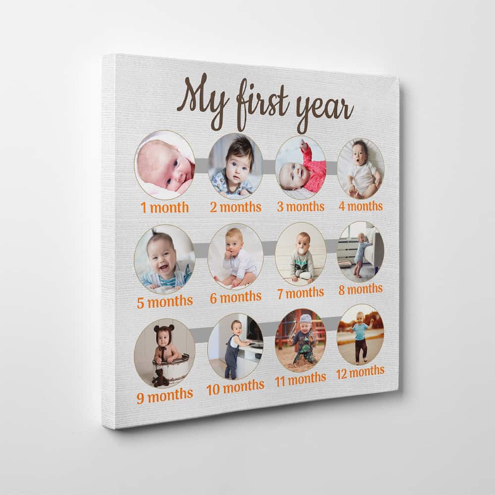 canvas print gift for new moms