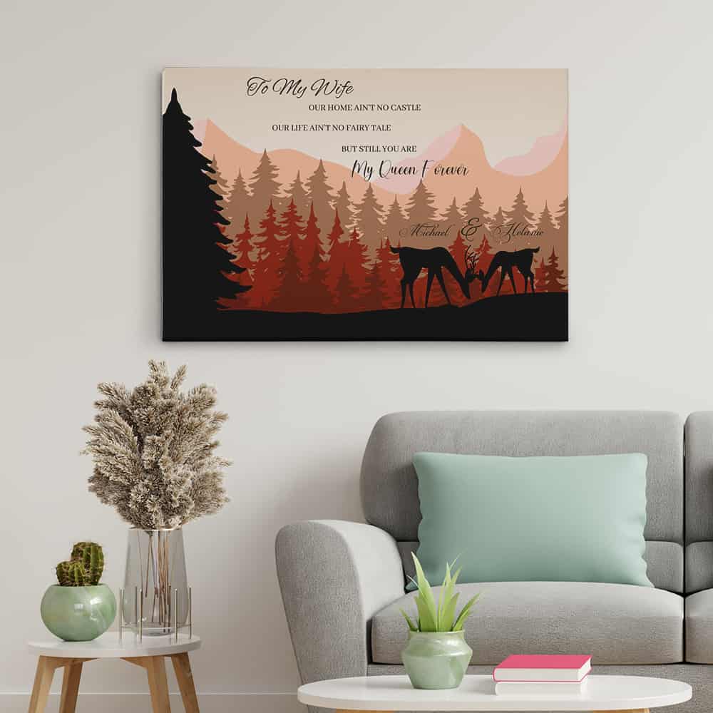 Our Home Ain‘t No Castle, Our Life Ain’t No Fairy Tale Canvas Print