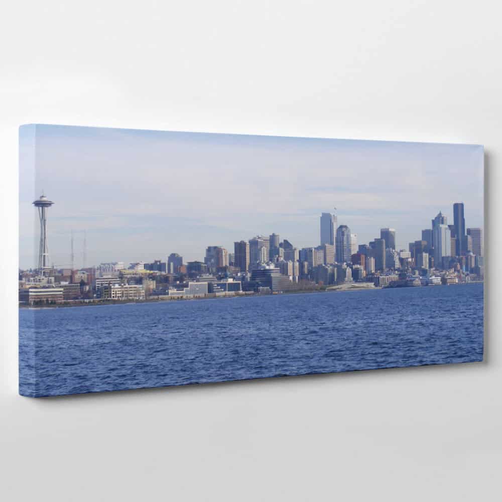 Seattle, Washington Skyline Canvas Wall Art – Collection B