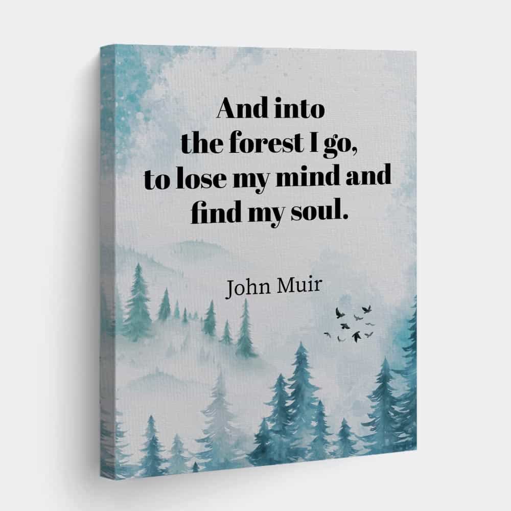 The Mountains Are Calling And I Must Go - Split Canvas Print