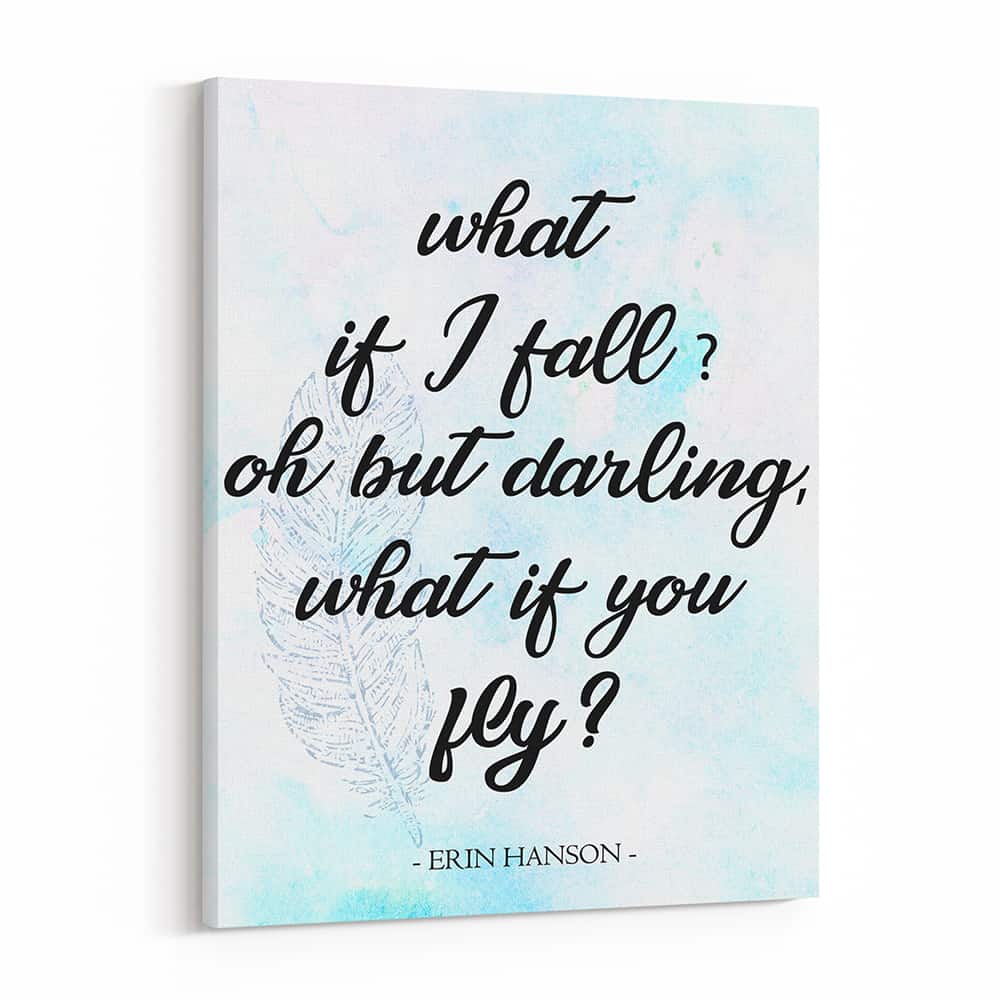 What If I Fall Canvas Print
