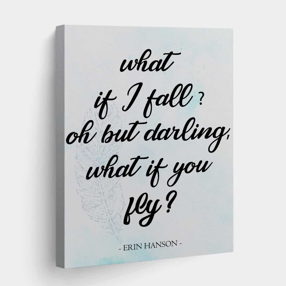 What If I Fall Canvas Print