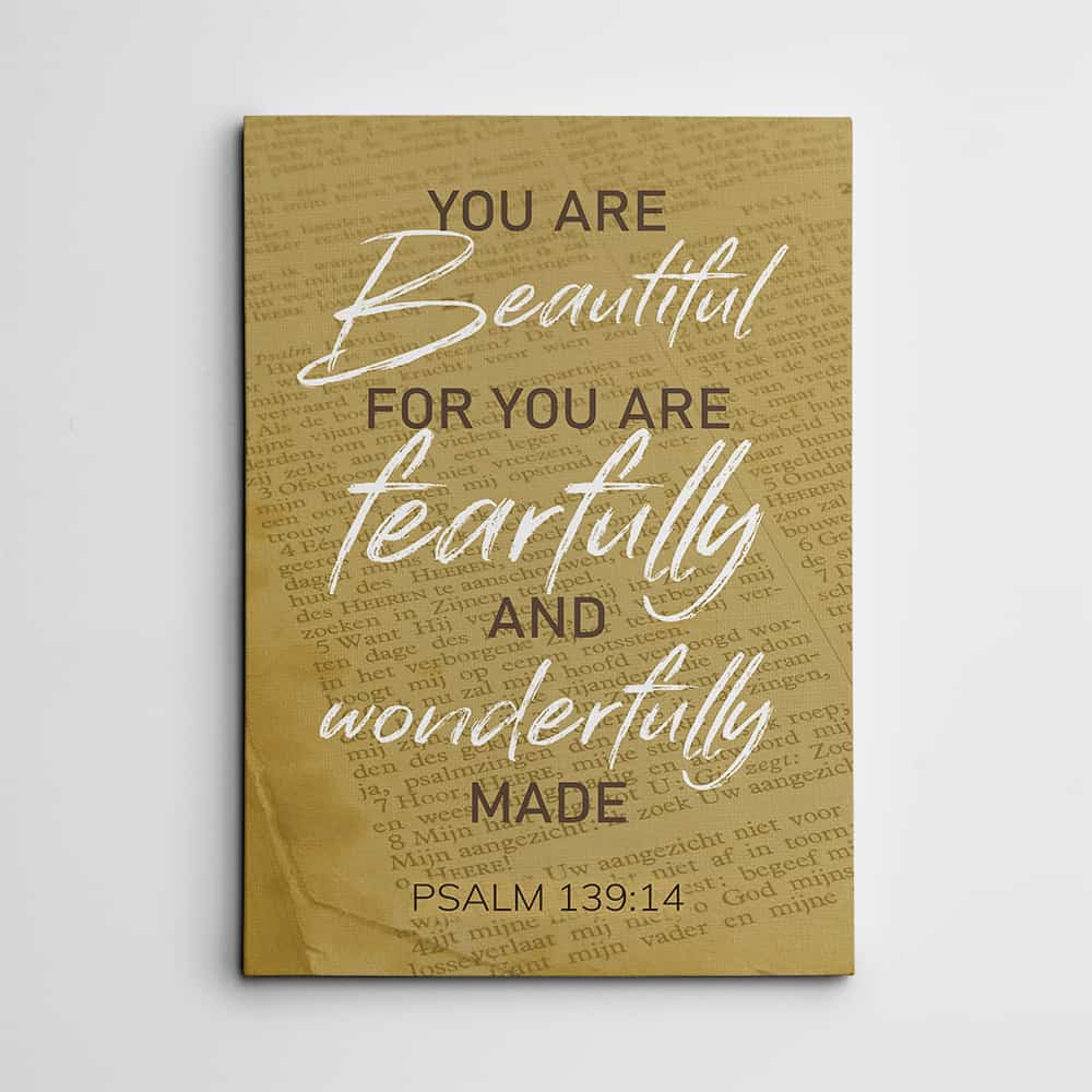 Fearfully and Wonderfully Made Custom Canvas Print