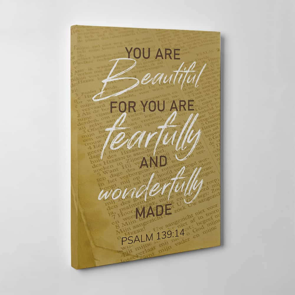 Fearfully and Wonderfully Made Custom Canvas Print