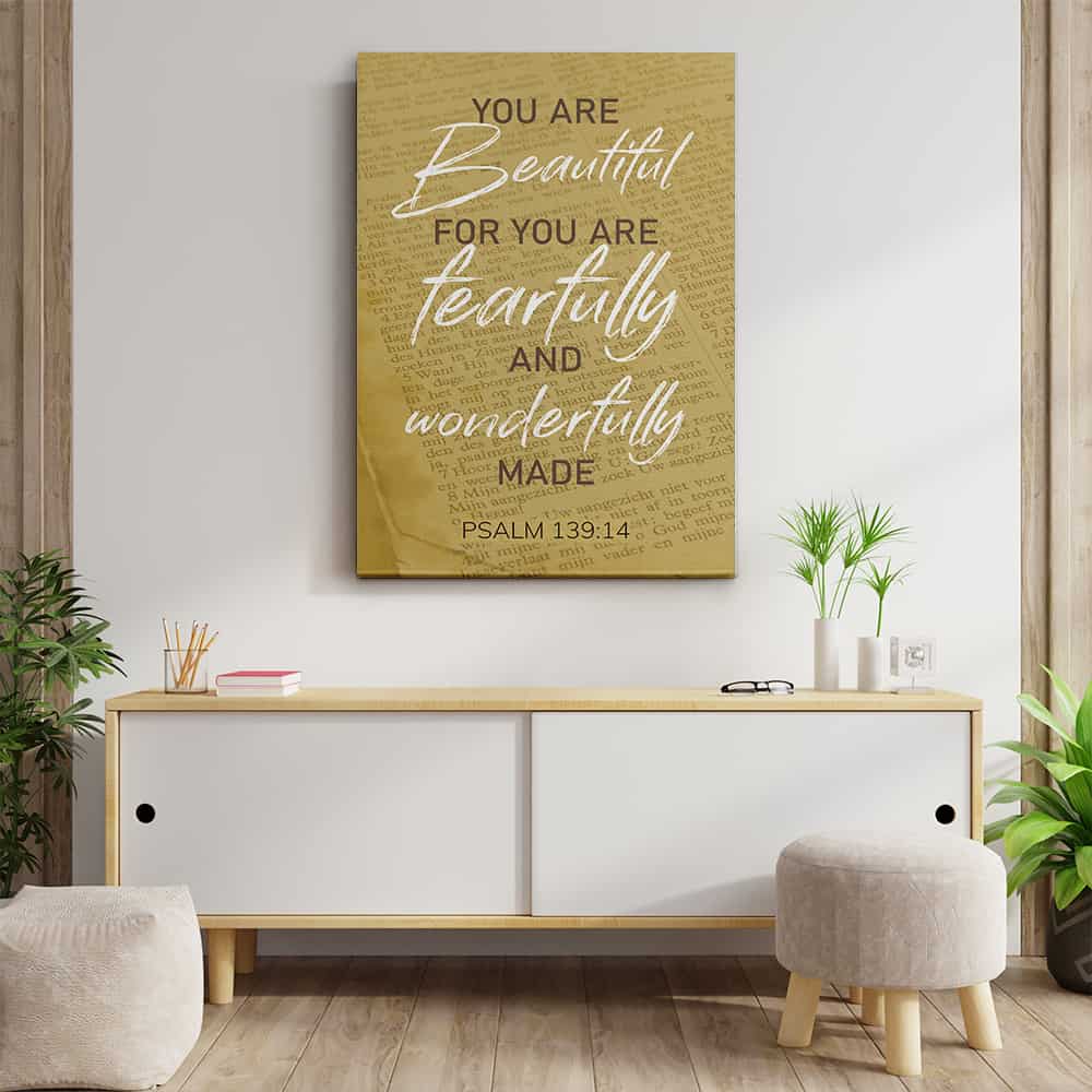 Fearfully and Wonderfully Made Custom Canvas Print
