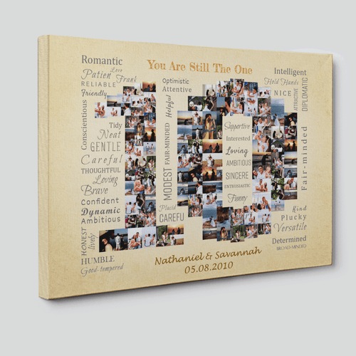 10 Year ‘You Are Still The One’ Photo Collage Canvas – 107 Pictures